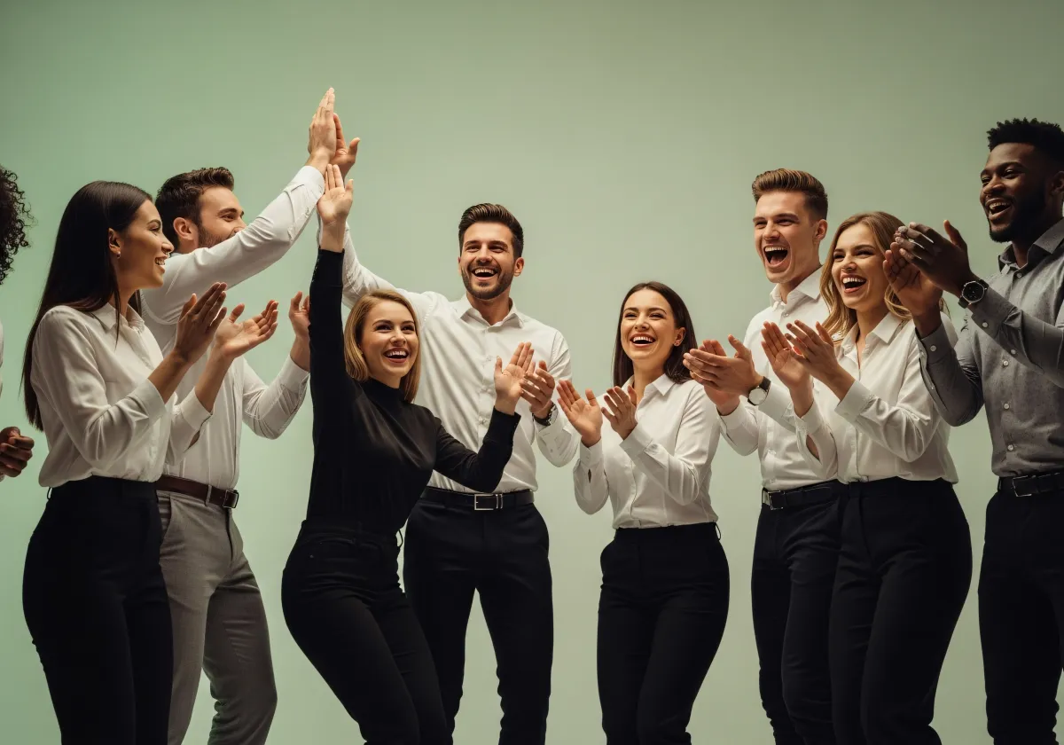 Gemeinschaft beim Event