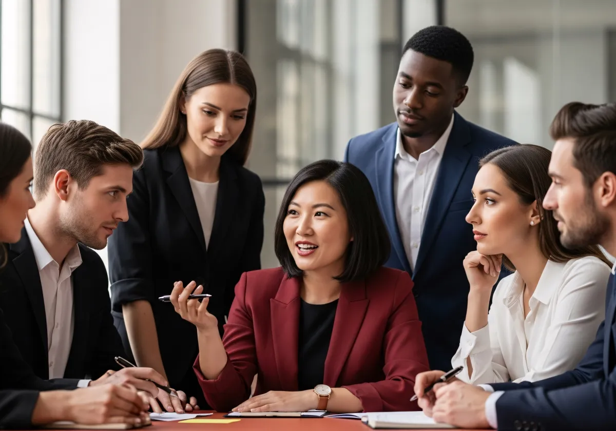 Team arbeitet an Projekt